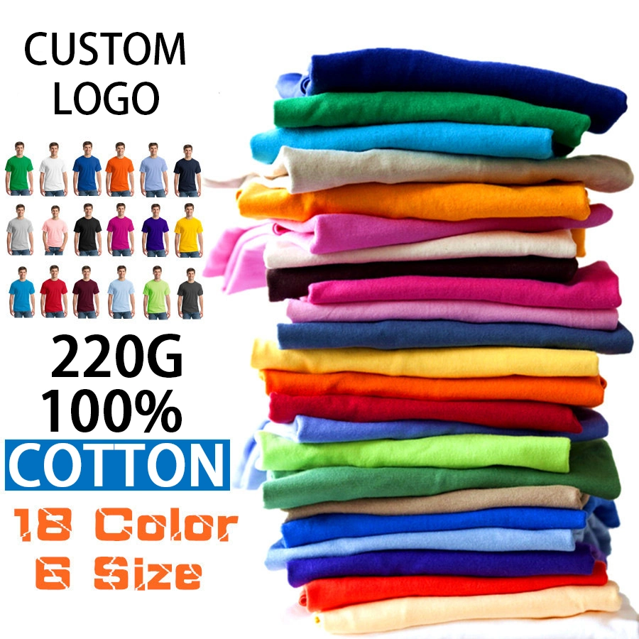 Wholesale Unisex High Quality 100% Cotton Blank Mens T-Shirts Heavyweight Oversized Tee Shirt Custom Embroidery Printing Logo T Shirt for Men