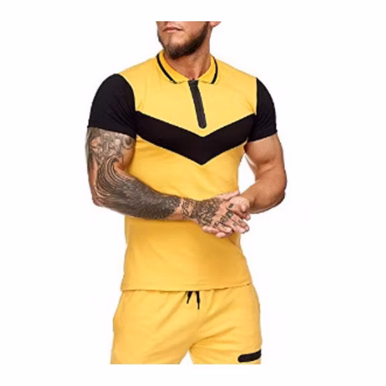 Alta qualidade cor conjunta zip completo 2 pçs conjuntos de esportes dos homens alta pescoço jack calças com cordão conjuntos ginásio dos homens conjunto treino personalizado